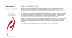Desktop Screenshot of modularity.info
